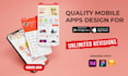 design android and ios app UI with interactive mockups