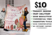create unique hooded, quilt, fleece blanket designs