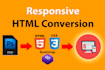 convert PSD to responsive HTML5 with bootstrap 4 and css3