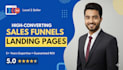 design a high converting clickfunnels 2 sales funnel and landing page