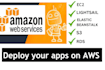 deploy apps on AWS ec2, lightsail, or app runner
