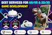 develop an 2d 3d and ar VR game in unity