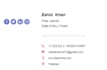 create a responsive simple clickable email signature