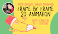 make original frame by frame GIF animations