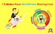 make your wordpress blazing fast speed and optimize it in 24 hours
