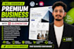 design a premium business wordpress website with elementor