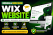do wix website design, redesign wix website, wix online store