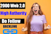 2000 high dofollow backlinks