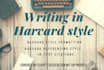 write document in harvard style of writing