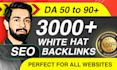 create white hat seo dofollow high authority contextual backlinks, link building