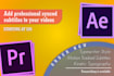 animate fun, catchy and aesthetic subtitles for your videos