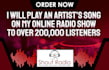 play your song promotion for my 200,000 radio station show listeners airplay