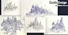 do an awesome an awesome castle design sketche
