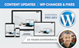 update contents on your wordpress website super fast