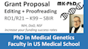 edit and proofread your grant application