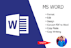 do microsoft word document formatting, creating and editing