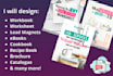 design your lead magnet,workbook, ebook and pdf documents