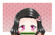 draw cute headshot anime chibi with simple background