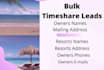 provide bulk timeshare sales leads