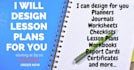 design editable lesson plans and course outline