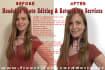 do portrait retouching or headshot retouch in photoshop
