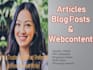 write quality SEO articles and blog posts