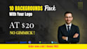 design professional zoom virtual background within 24 hours