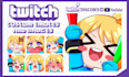 draw cute emotes, sub badges for streamer, discord, twitch