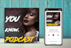 design a podcast cover art