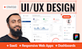 do ui ux design, web app design, saas dashboard design in figma