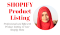 do product listing into shopify store