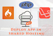 deploy laravel app in shared or vps server