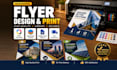 design and print professional flyers or posters