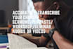transcribe your church sermons quickly and accurately
