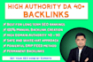 create 80 best quality backlinks manually for off page SEO