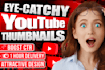 design clickbait youtube thumbnail in 1 hour