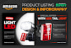 design amazon product listing infographic