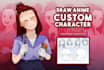 draw custom anime character