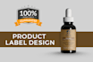 product label design, cosmetics label, food packaging and cbd hemp label