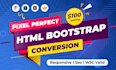 convert  figma, xd, psd to responsive html