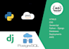 develop and deploy websites in django in AWS
