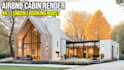 design airbnb cabin and villa exterior photorealistic 3d render