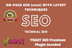 do on page and technical seo with yoast premium plugin