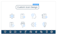 design custom vector line icons