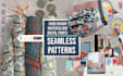 design unique and seamless hand drawn and digital patterns