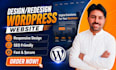 design, redesign wordpress website with elementor page builder