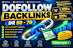 build high DR dofollow backlinks for off page SEO