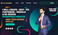 create, edit, recreate, rebuild, fix, customize, wordpress website