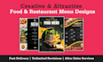 design creative food and restaurants menu
