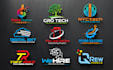 create professional tech logo design for your business in 24hrs
